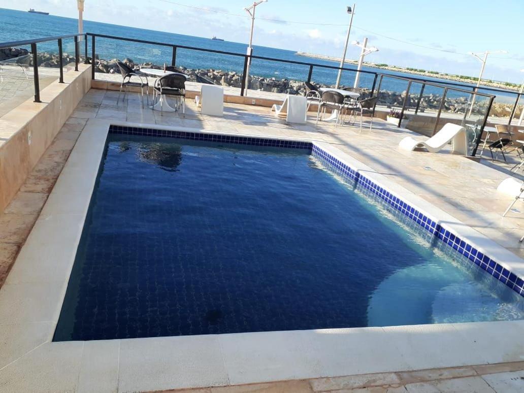 605 Flat Mobiliado Com Vista Lateral Mar Na Praia De Iracema Com Ventilador Fortaleza  Eksteriør bilde